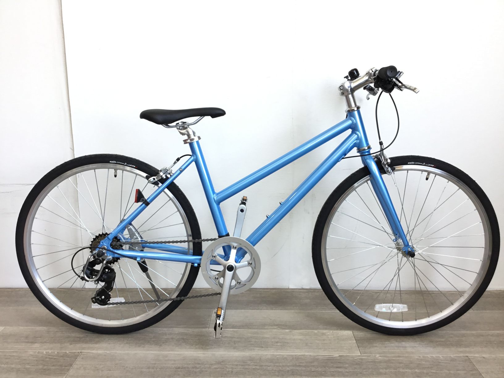 No.1486 26インチ 7段ギア クロスバイク 自転車 ブルー GX2F08999 